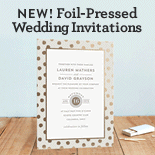 Foil-Pressed Wedding Invitations
